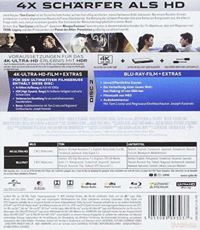 Oblivion (Niepamięć) [Blu-Ray 4K]+[Blu-Ray]