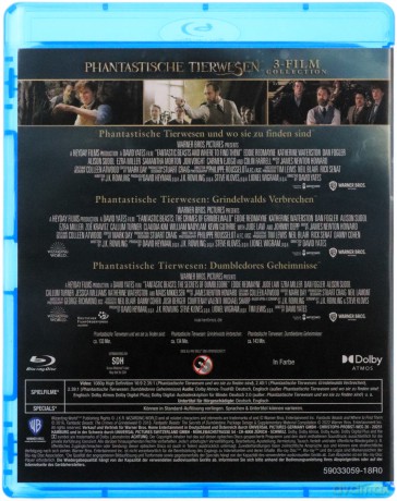 Fantastic Beasts Collection (Fantastyczne zwierzęta i jak je znaleźć/ Fantastyczne zwierzęta: Zbrodnie Grindelwalda/ Fantastyczne zwierzęta: Tajemnice Dumbledore'a) [3xBlu-Ray]