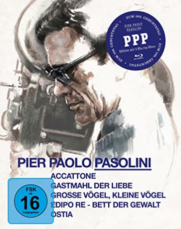 Pier Paolo Pasolini Collection: Accattone / Banquet of love / Big birds, small birds / Edipo Re - bed of violence / Ostia (Accattone/ Bankiet miłości/ Duże ptaki, małe ptaki/ Edipo Re - Łóżko przemocy / Ostia) [5xBlu-Ray]