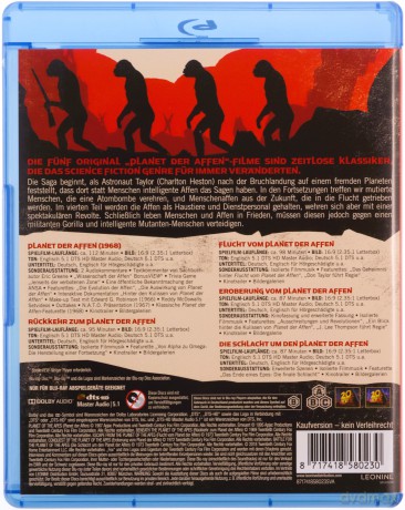 Planeta Małp I-V Kolekcja [5xBlu-Ray]