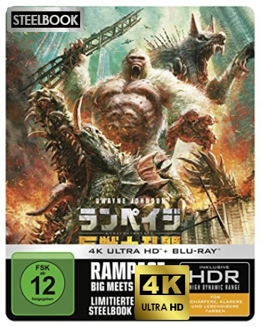 Rampage (Rampage: Dzika furia) (steelbook) [Blu-Ray 4K]+[Blu-Ray]