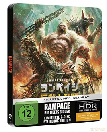 Rampage (Rampage: Dzika furia) (steelbook) [Blu-Ray 4K]+[Blu-Ray]