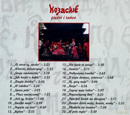 Piesnochorki: Kozackie pieśni i tańce [CD]
