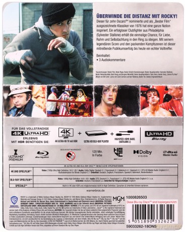 Rocky (steelbook) [Blu-Ray 4K]+[Blu-Ray]