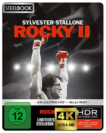 Rocky II (steelbook) [Blu-Ray 4K]+[Blu-Ray]