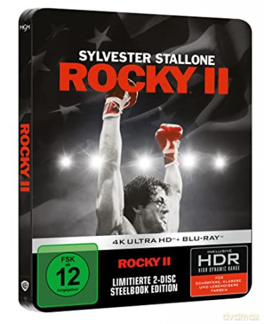 Rocky II (steelbook) [Blu-Ray 4K]+[Blu-Ray]