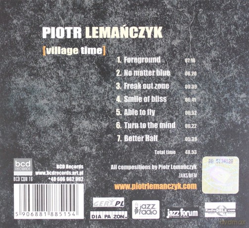 Piotr Lemańczyk: Village Time (digipack) [CD]