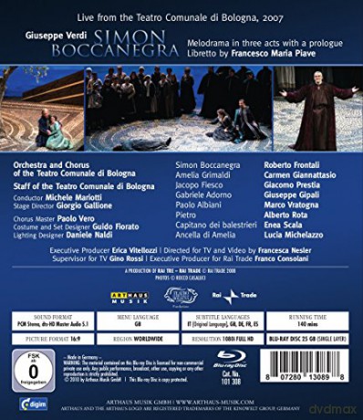 Giuseppe Verdi: Simon Boccanegra [Blu-Ray]