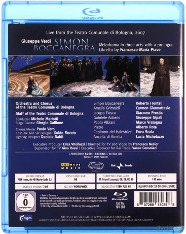 Giuseppe Verdi: Simon Boccanegra [Blu-Ray]