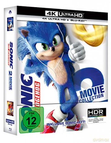 Sonic the Hedgehog 1-2 (Sonic. Szybki jak błyskawica) (steekbook) [2xBlu-Ray 4K]+[2xBlu-Ray]