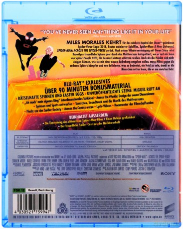 Spider-Man: Across the Spider-Verse (Spider-Man: Poprzez multiwersum) [Blu-Ray]