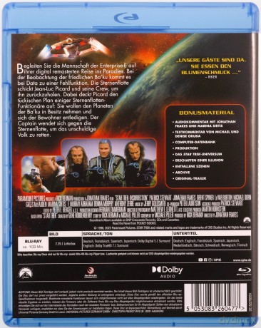 Star Trek: Insurrection (Star Trek: Rebelia) [Blu-Ray]