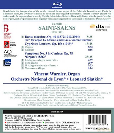Camille Saint-Saens (1835-1921): Symphonie Nr.3 "Orgelsymphonie"