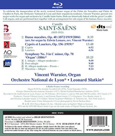 Camille Saint-Saens (1835-1921): Symphonie Nr.3 "Orgelsymphonie"