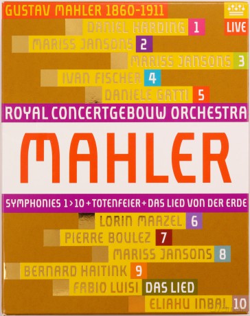 Gustav Mahler: Symphonien Nr 1-10 (Concertgebouw Amsterdam 2009-2011) [BOX] [10xBlu-Ray]