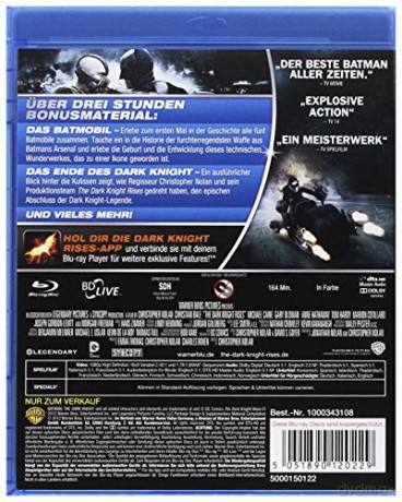 The Dark Knight Rises (Mroczny Rycerz powstaje) [Blu-Ray]