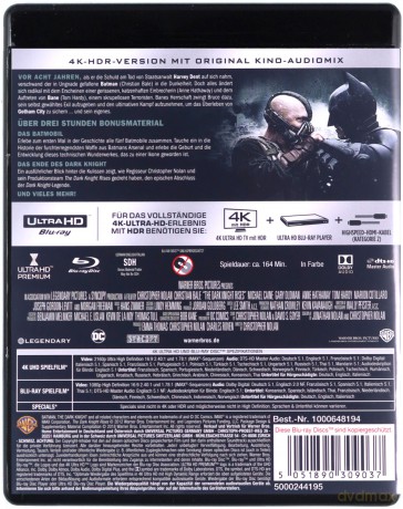 Mroczny Rycerz powstaje [Blu-Ray 4K]+[2xBlu-Ray]