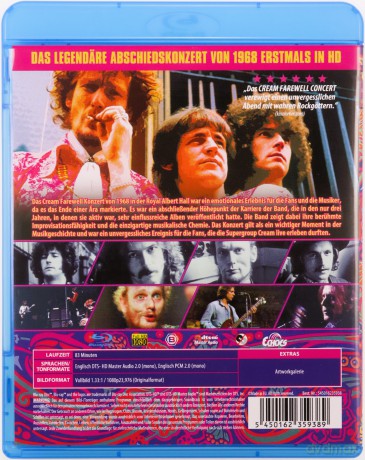 Cream: The Farewell Concert [Blu-Ray]