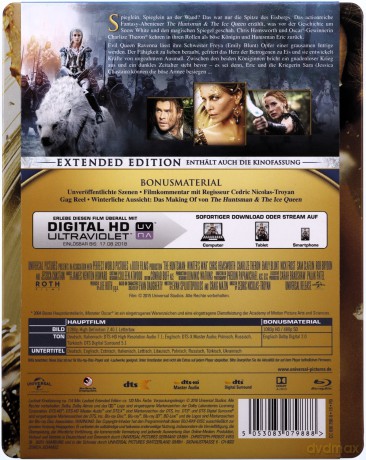 Łowca i Królowa Lodu (The Huntsman: Winter's War) (steelbook) [Blu-Ray]