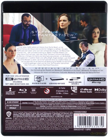 Westworld Season 4 [3xBlu-Ray 4K]+[3xBlu-Ray]
