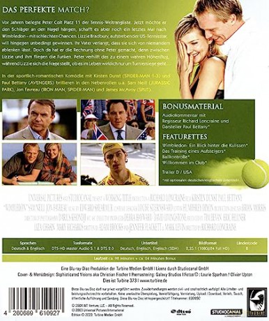 Wimbledon - Spiel, Satz und Liebe (Blu-ray)