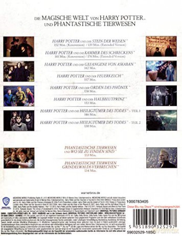 Wizarding World: Harry Potter & Fantastic Beasts (Kolekcja: Harry Potter/ Fantastyczne Zwierzęta) [10xBlu-Ray]
