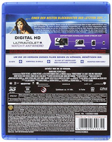 Wonder Woman 3D [Blu-Ray 3D]