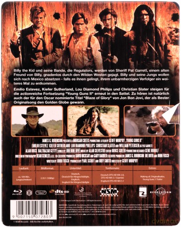Young Guns II (Młode strzelby II) (steelbook) [Blu-Ray]