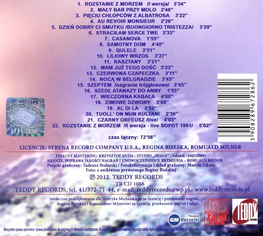 Regina Bielska: Rozstanie z morzem (digipack) [CD]