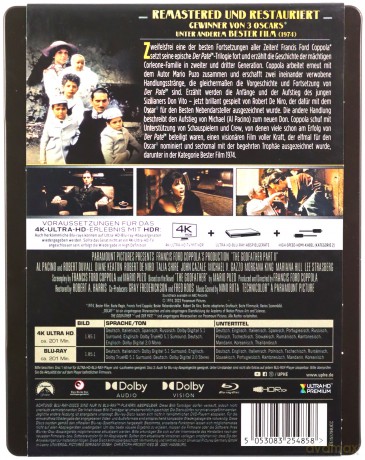 Ojciec chrzestny II (steelbook) [Blu-Ray 4K]+[Blu-Ray]