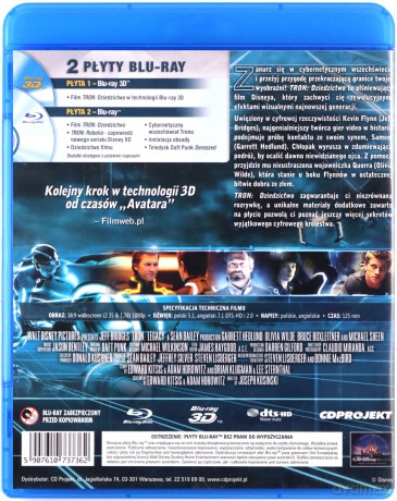 Tron: Dziedzictwo [Blu-Ray 3D]+[Blu-Ray]