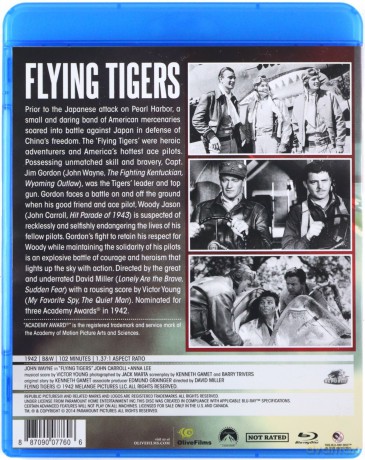 Flying Tigers (Latające tygrysy) [Blu-Ray]