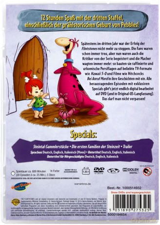 The Flintstones Season 3 (Flinstonowie) [5DVD]