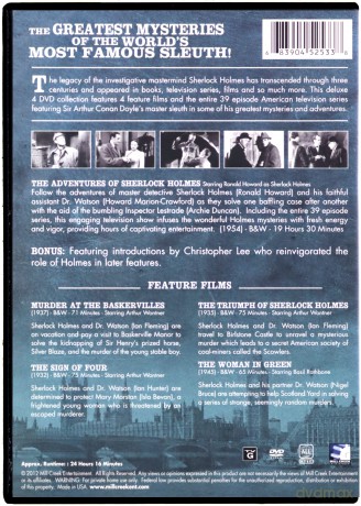 The Adventures of Sherlock Holmes (Przygody Sherlocka Holmesa) [4DVD]
