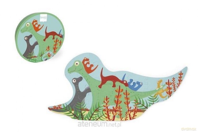 30 el. konturowe Dinozaury [PUZZLE]