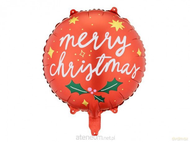 Balon foliowy Merry Christmas 45cm MIX