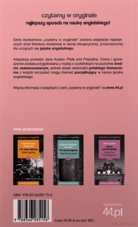 Czytamy w oryginale - Duma i uprzedzenie - Jane Austen [KSIĄŻKA]