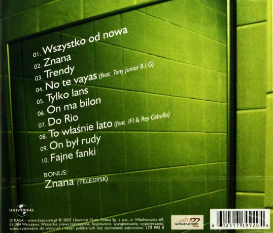 K.A.S.A: Wszystko Od Nova [CD]