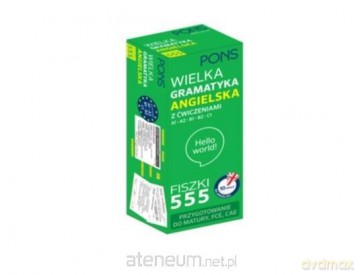 Fiszki 555 Wielka gramatyka angielska A1/C1 [KSIĄŻKA]