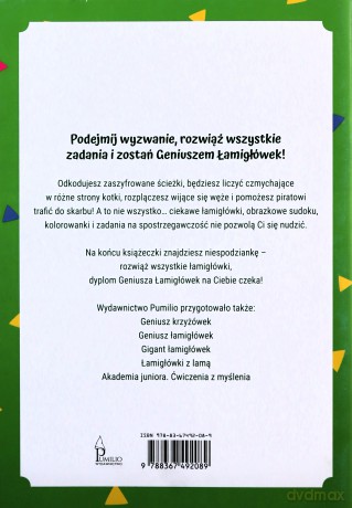 Geniusz łamigłówek 6+ [KSIĄŻKA]