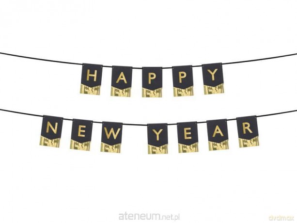 Girlanda Happy New Year 135x16,5cm