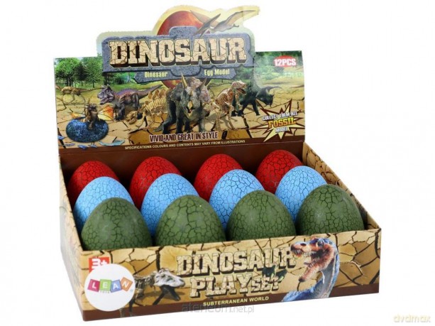 Jajo figurka dinozaura 9cm 3 kolory [FIGURKA]