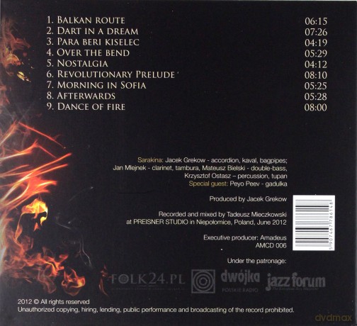 Sarakina: Dance of Fire (digipack) [CD]