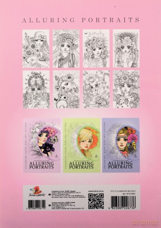 Kolorowanka kreatywna A4 Portraits różowa