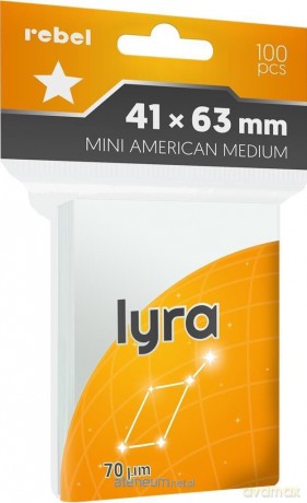 Koszulki na karty 41x63mm Lyra 100szt [GRA]