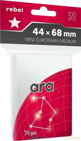 Koszulki na karty 44x68mm Ara 100szt [GRA]