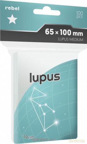 Koszulki na karty 65x100mm Lupus 100szt [GRA]