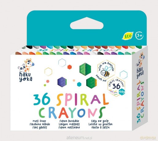 Kredki spiralne - 36 kolorów
