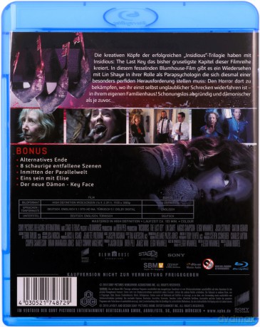 Insidious: The Last Key (Naznaczony: Ostatni klucz) [Blu-Ray]