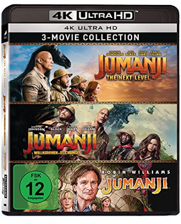Jumanji / Jumanji - The Next Level / Jumanji - Welcome to the Jungle [3xBlu-Ray 4K]